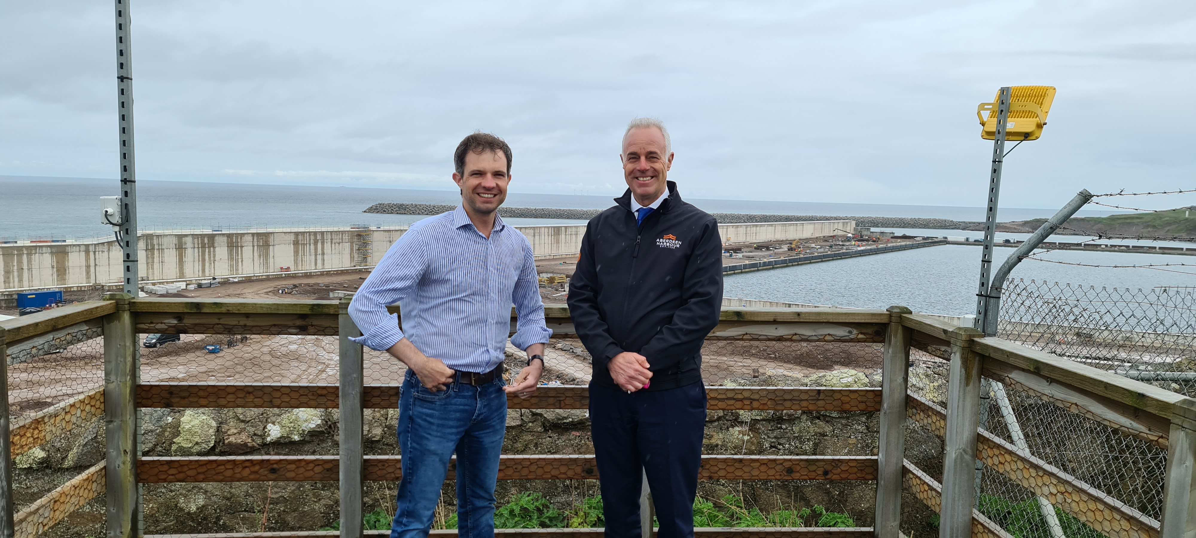 Andrew Bowie MP and Port of Aberdeen CEO Bob Sanguinetti