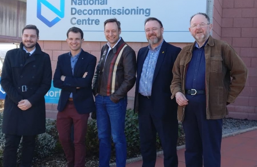 Andrew visits National Decommissioning Centre