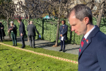 Andrew Bowie attending the Garden of Remembrance in Westminster