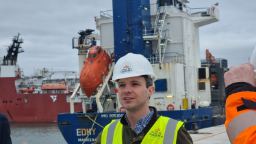 Andrew at the Port of Aberdeen